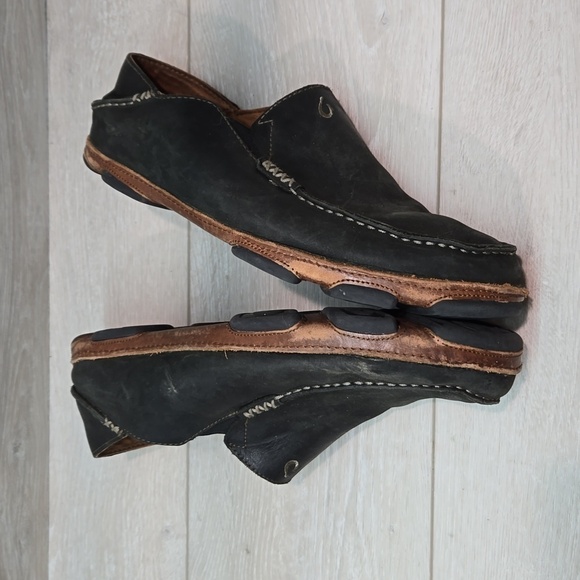 Olukai Mens Moloa Leather Loafer Slip on shoes sz 10.5 - Picture 10 of 14